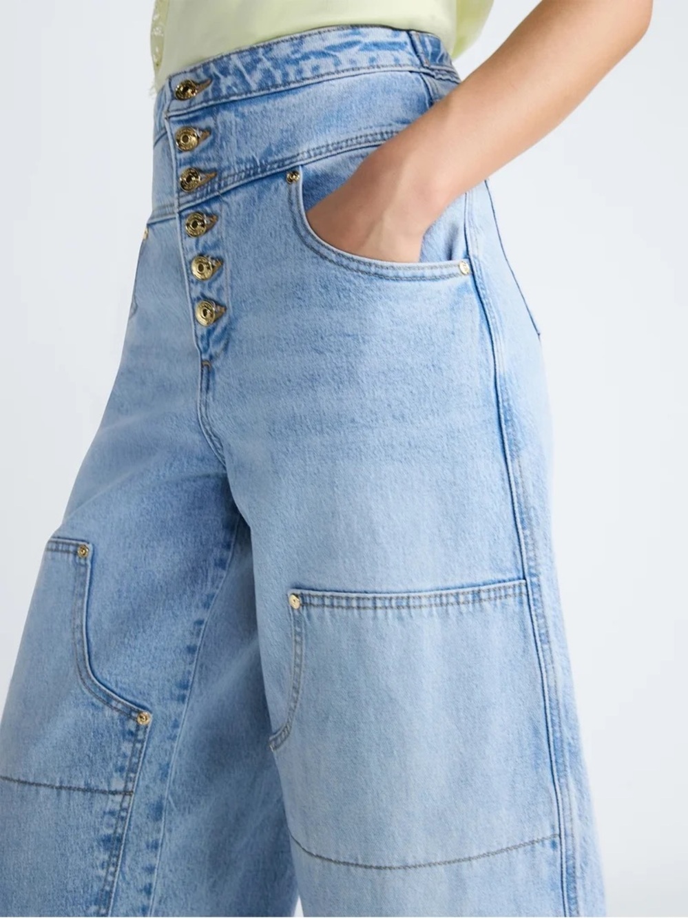 Devil Wears Prada Scoop Collection Women's High Waisted Jeans - Picture 4 of 5